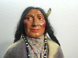 Vintage 15.5 Début Des Années 1940 Skookum Bully Good Native American Doll