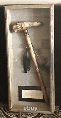 Vintage Antique Early Native Americans Tip War Club Axebattle Hunting Arme Old