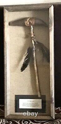 Vintage Antique Early Native Americans Tip War Club Axebattle Hunting Weapon Old