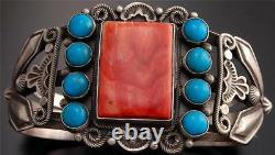 Vintage Style Spiny Oyster Shell Turquoise Square Bracelet En Argent Par Tom To22q